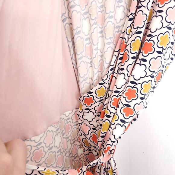 Boden Dress Womens 10 Wrap Tie Waist Frosting Floral Daisy Summer Knee Length - Picture 4 of 11